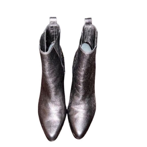 Ivanka Trump Pewter Leather Ankle Boots Size 6.5M) - Picture 7 of 8